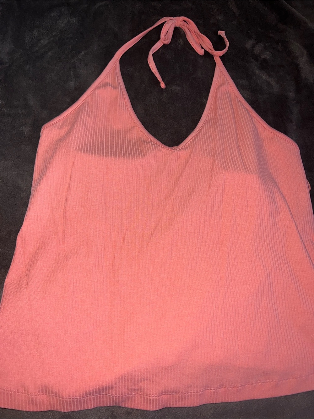 Old Navy Halter Ribbed Tank Top - coral